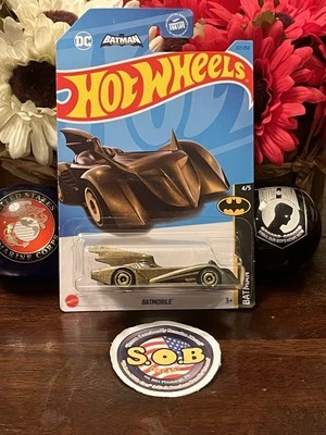 Hot Wheels Batman Batmobile Gold / Bronze Diecast 1:64 Sealed NM Condition - Image 1 of 4