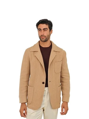 $2600 RUBINACCI NAPOLI Beige Unlined Jacket 100% Cashmere Handmade in Napoli - Image 1 of 4