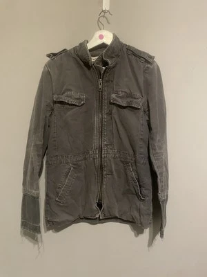 Nice Collective Gray Distressed Utility jacket Small - Image 1 of 4