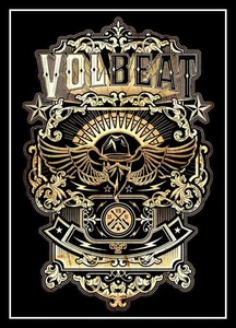 RARE! 4.75" VOLBEAT Bandit vinyl sticker. Metal decal for car, guitar, laptop - Picture 1 of 2