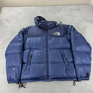Chaqueta acolchada The North Face para hombre talla pequeña 700 plumón relleno Nuptse azul invierno - Imagen 1 de 16