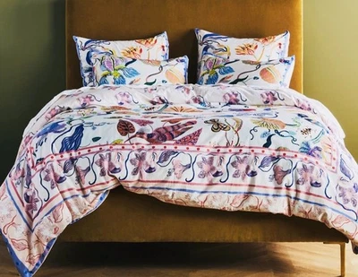 Sarah Gordon for Anthropologie Organic Cotton Floral Queen Duvet Cover & 4 Shams - Image 1 of 4