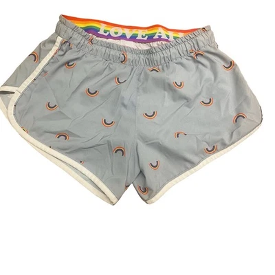 Rabbit Love All Women’s Rainbow running Shorts Size XS - Image 1 of 4