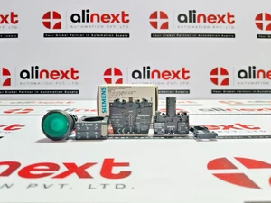 Siemens 22mm Illuminated Green Pushbutton Assembly 3SB3 247-0AA41 - Picture 1 of 8