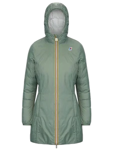 Giacca K-Way Denise Thermo Plus Double Giubbotto Lungo Donna  Verde - Imagen 1 de 4