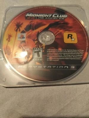 Midnight Club: Los Angeles (Sony PlayStation 3, 2008) PS3 Disc Only - Tested - Image 1 of 3