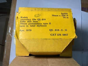 Sealed Kodak Estar thin base recording film QX-818 Cat # 175-591770mm x 230 ft - Picture 1 of 3