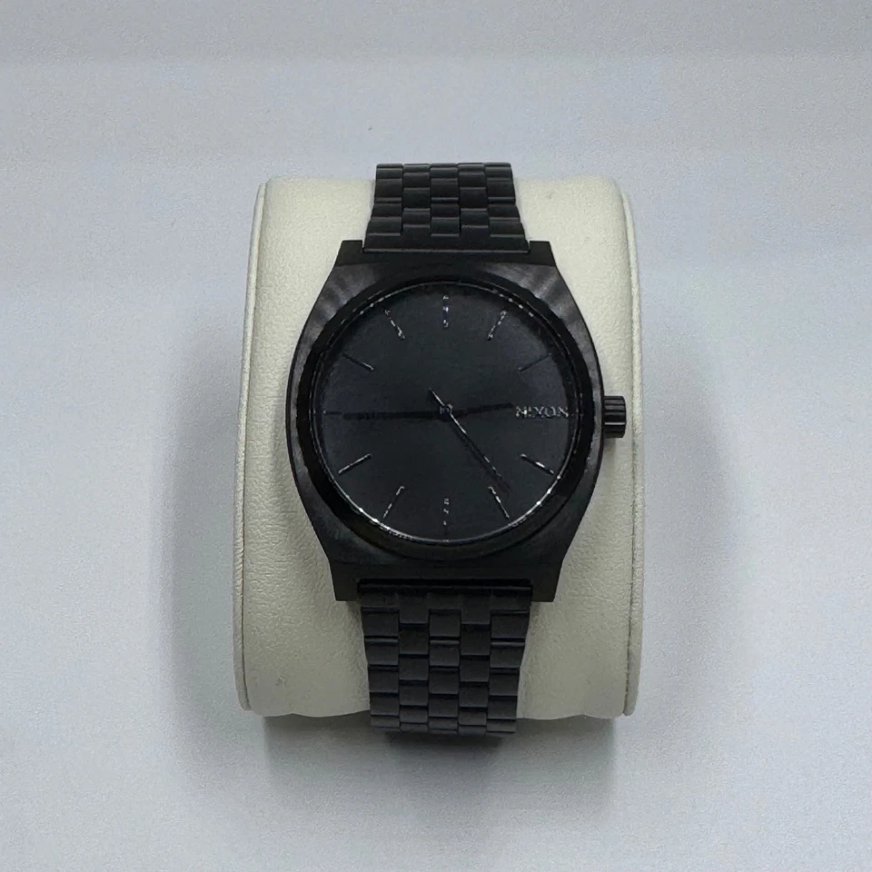 Nixon Time Teller Black Stainless Steel Watch Minimalist Men’s Analog - Image 1 of 4