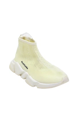 Balenciaga Womens Crochet Speed Trainer Sock Sneakers Butter Yellow Size EUR 39 - Image 1 of 4