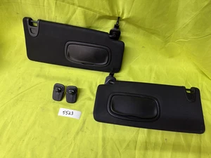 2016-17 CHRYSLER 200 SET OF 2 SUNVISORS DRIVER & PASSENGER SIDES OEM BLACK CLOTH - Bild 1 von 5