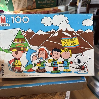 Rompecabezas Peanuts Milton Bradley 100 piezas, completo, 1966, Matterhorn completo Foto 1 de 4