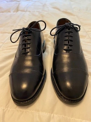 Allen Edmonds Park Ave Oxford Dress Shoes Navy 6.5 EEE - EUC - Image 1 of 4