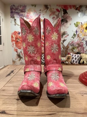 EUC Old Gringo Women's Hannaflor Cowboy Boot Pink Floral 10 B $440 - Image 1 of 4