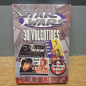 Vintage 1998 Star Wars 3D Valentinstag Karten versiegelt neu in Box versiegelt - Bild 1 von 2