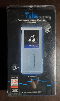 Reproductor multimedia portátil Mach Speed Trio V818 8 GB pantalla LCD de 1,8" nuevo sellado Foto 1 de 2