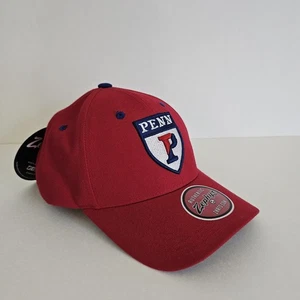 University of Pennsylvania Upenn Quakers Red Zephyr Adjustable Hat Cap Tags - Picture 1 of 12