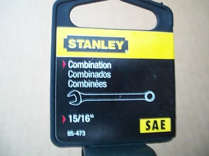 NEU Stanley LANGER VOLLPOLIERTER KOMBINATIONSSCHRAUBENSCHLÜSSEL 15/16 ZOLL  - Bild 1 von 3
