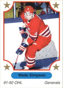 1991-92 7th Inning Sketch OHL #167 Wade Simpson - NM-MT