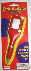 Etch a Sketch Game Pen Stylus Item # 12007 Red Ballpoint New in Package