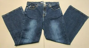 Girls Canyon River Blues Girls Size 14.5 (33x27) Flare Cut Denim Blue Jeans - Picture 1 of 5
