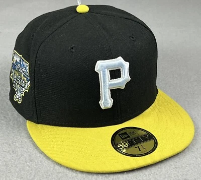 NEW ERA Pittsburgh Pirates 59FIFTY 2006 All Star Game Patch Fitted Hat 7 3/4 NEW - Image 1 of 4