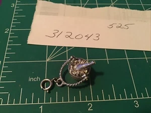 Charm secchiello champagne Monet vintage tono argento per bracciale anni 60 - Foto 1 di 6