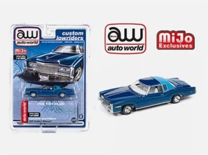 Auto World 1:64 Custom Lowriders 1975 Blue Cadillac Eldorado Model CP7720 MiJo - Picture 1 of 1