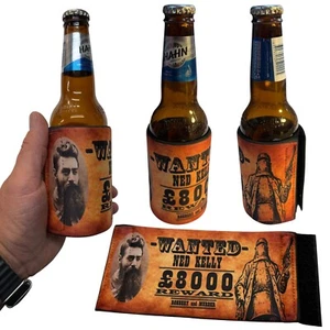 Ned Kelly - 8000 reward Stubby Holder Australia Cooler Stubbbie - Picture 1 of 16