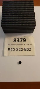 Stock Closeout! N40 Epoxy Coated Magnet: D1/4" x 1/8"(A) 20 Pack - Picture 1 of 1