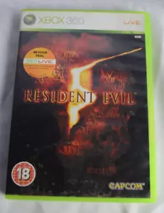 XBOX 360 GAME RESIDENT EVIL 5 capcom complete PAL survival horror - Picture 1 of 5