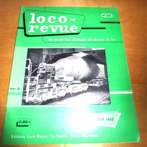 LOCO-REVUE HO REVUE D'OCCASION N° 220 JUILLET - AOUT 1962 - Bild 1 von 1