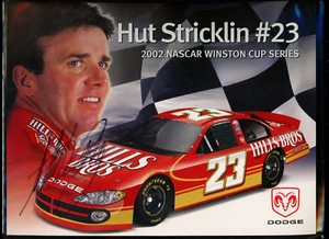 Hut Stricklin #23 Hills Bros. Signed Hero Card 2002 NASCAR WINSTON CUP SERIES - Picture 1 of 2
