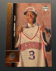 Allen Iverson 1996-97 Upper Deck ROOKIE #91 Philadelphia 76ers - Picture 1 of 2
