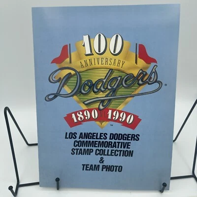 1990 MLB Los Angeles Dodgers Team Photo & Commemorative Stamp Collection - Image 1 of 4