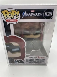 FUNKO POP! AVENGERS BLACK WIDOW #630 GLOW CHASE! w/Protector - Picture 1 of 6