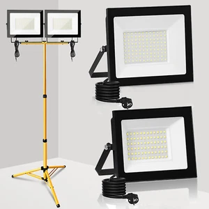 10W-100W LED Fluter Baustrahler Strahler Scheinwerfer Flutlicht Mit/Nein Stativ - Bild 1 von 54