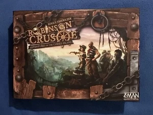 Robinson Crusoe Adventures Cursed Island 1st 2014 Board Game Z-Man Near Complete - Picture 1 of 12