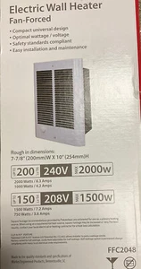 MARLEY ENGINEERED 240VAC FFC2048 (BRANDNEU) WANDHEIZGEBLÄSE ZWANGSWEISE - Bild 1 von 4