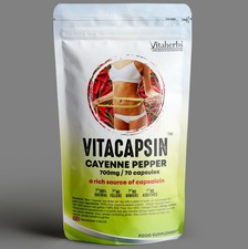 VITACAPSIN™ Cayenne Pepper 700mg - 140 capsules Capsaicin | Slimming Pills