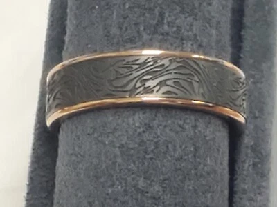 "The Dynasty" Men's Tantalum & 14k Rose Gold Band, Benchmark #CFT9665390TA14KR10 - Image 1 of 4