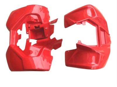 Suzuki LT80 & Kawasaki KFX80 Plastic Fairing Front & Rear Fender Body kit Red — 第 1/2 张图片