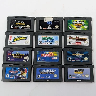 Nintendo GBA Gameboy Advance SP - Lote de 12 juegos - Medabots Power Rangers - Probado Foto 1 de 2