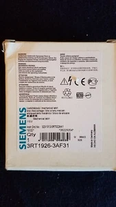 SIEMENS RELAY LATCH 3RT1926-3AF31 110 VAC - Picture 1 of 2