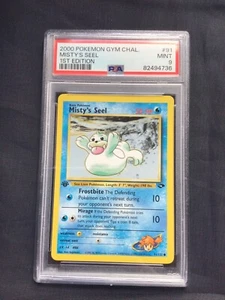 Pokemon: Gym Challenge 1st Edition Common: Misty's Seel 91/132 PSA 9 - Picture 1 of 6