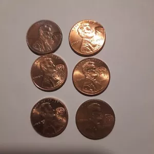 Lot 50 John Kennedy Head Counterstamp Coins On Lincoln Cents - Picture 1 of 1