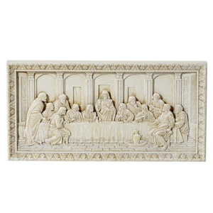 Last Supper Ivory Colored Plaque 10.75" x 5.5" Avalon Gallery NEW - Picture 1 of 1