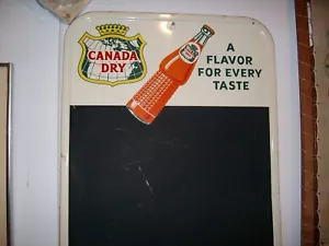 Vintage Canada Dry orange Tin Sign Very rare to See Canada Dry orange Pop - Picture 1 of 5