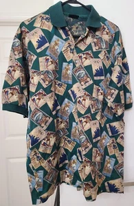 Bobby Jones Collection Olympic All Over Mens XL Golf Shirt Made In Italy  - Picture 1 of 9