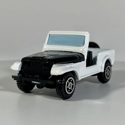Yatming #1608 Jeep Convertible 1:64 Diecast Police Black & White - Image 1 of 4