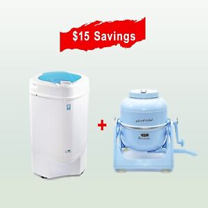 The Laundry Alternative Bundle Blue Wonderwash Washer with Ninja Spin Dryer